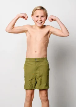 Kortni Jeane Olive Green | Youth Boardies Olive_Green Fashion