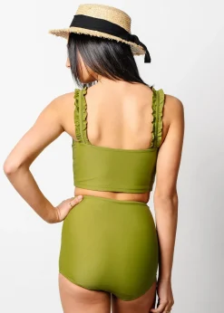 Kortni Jeane Olive Green | Youth Bow Bottoms Olive_Green Outlet