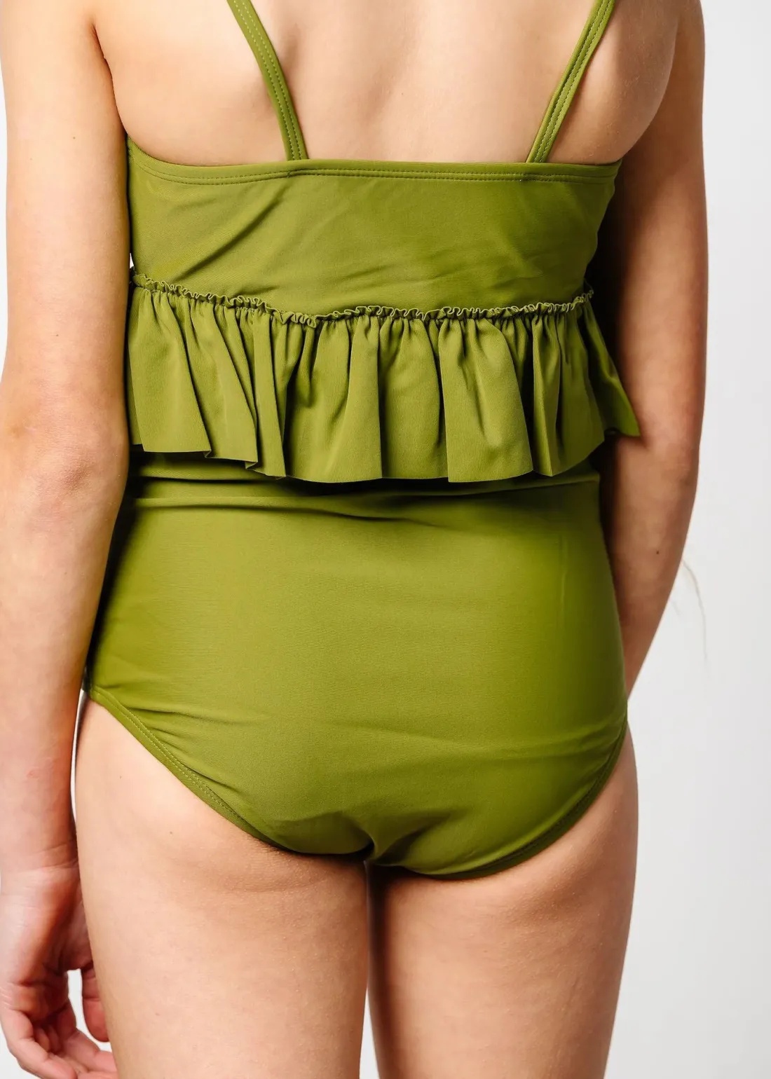 Kortni Jeane Olive Green | Youth High-Waisted Bottoms Olive_Green Outlet