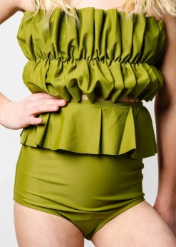 Kortni Jeane Olive Green | Youth Peplum Bottoms Olive_Green Discount