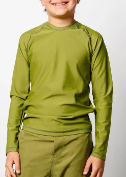 Kortni Jeane Olive Green | Youth Rashguard Top (Unisex) Olive_Green Clearance