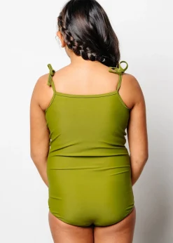 Kortni Jeane Olive Green | Youth Simply One-Piece Olive_Green Clearance