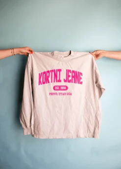Kortni Jeane Oversized Tee | Cement Clearance