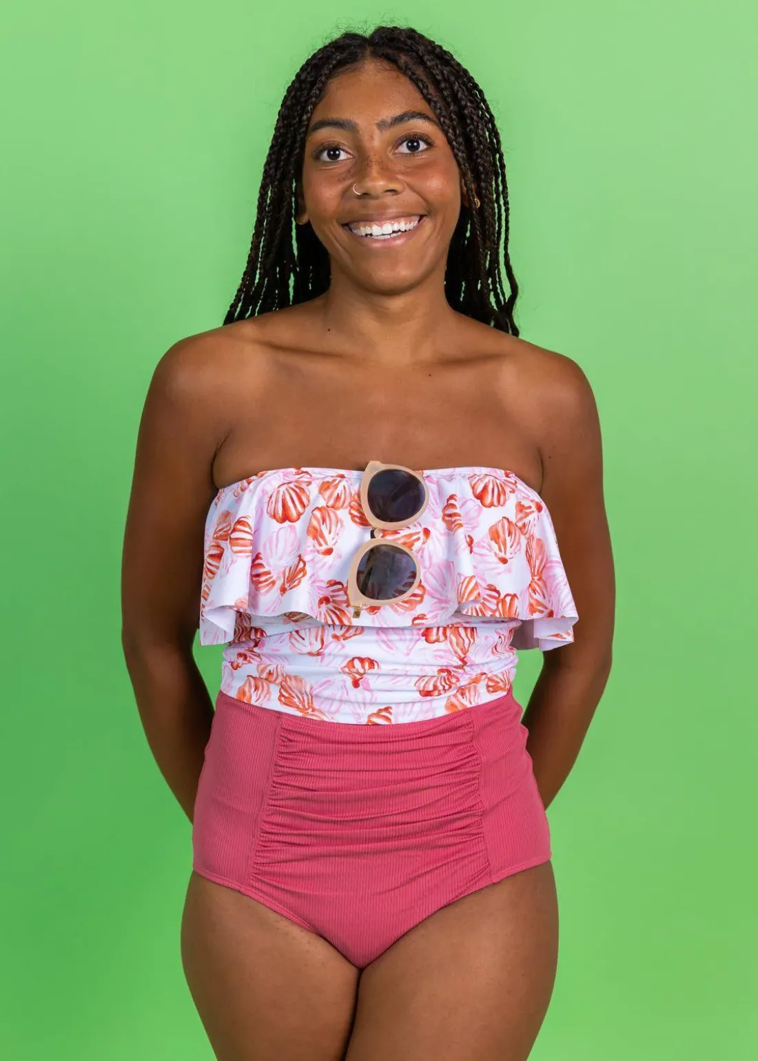 Kortni Jeane Painted Clams | Ruffled Around Top PaintedClams Online