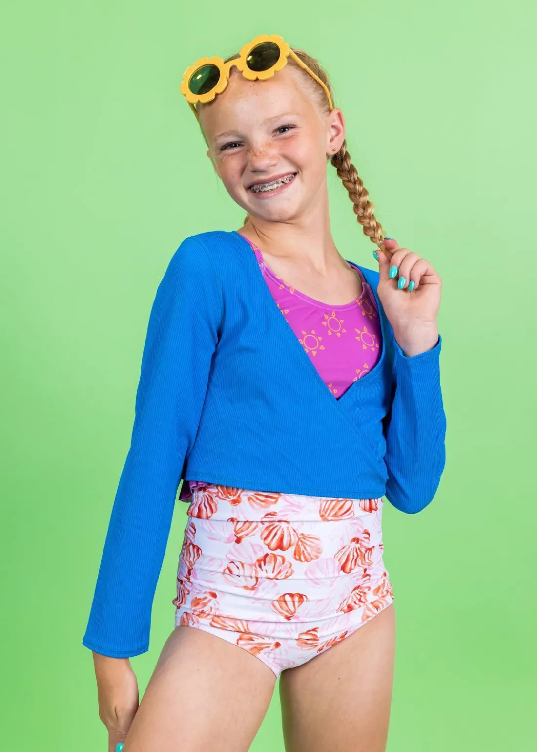 Kortni Jeane Painted Clams | Youth High-Waisted Bottoms PaintedClams Discount