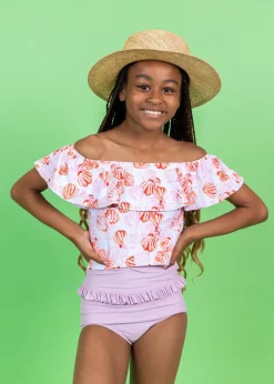 Kortni Jeane Painted Clams | Youth Ruffled Around Top PaintedClams Best