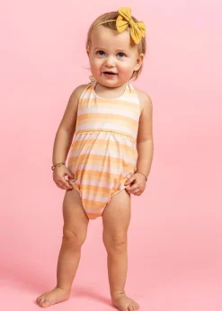 Kortni Jeane Peachy Stripe | Baby Romper One-Piece PeachyStripe Online