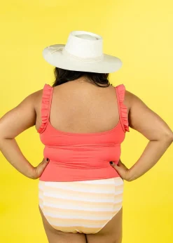 Kortni Jeane Peachy Stripe | Cut High Bottoms PeachyStripe Fashion