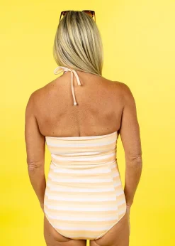 Kortni Jeane Peachy Stripe | Extended High-Waisted Bottoms PeachyStripe Outlet