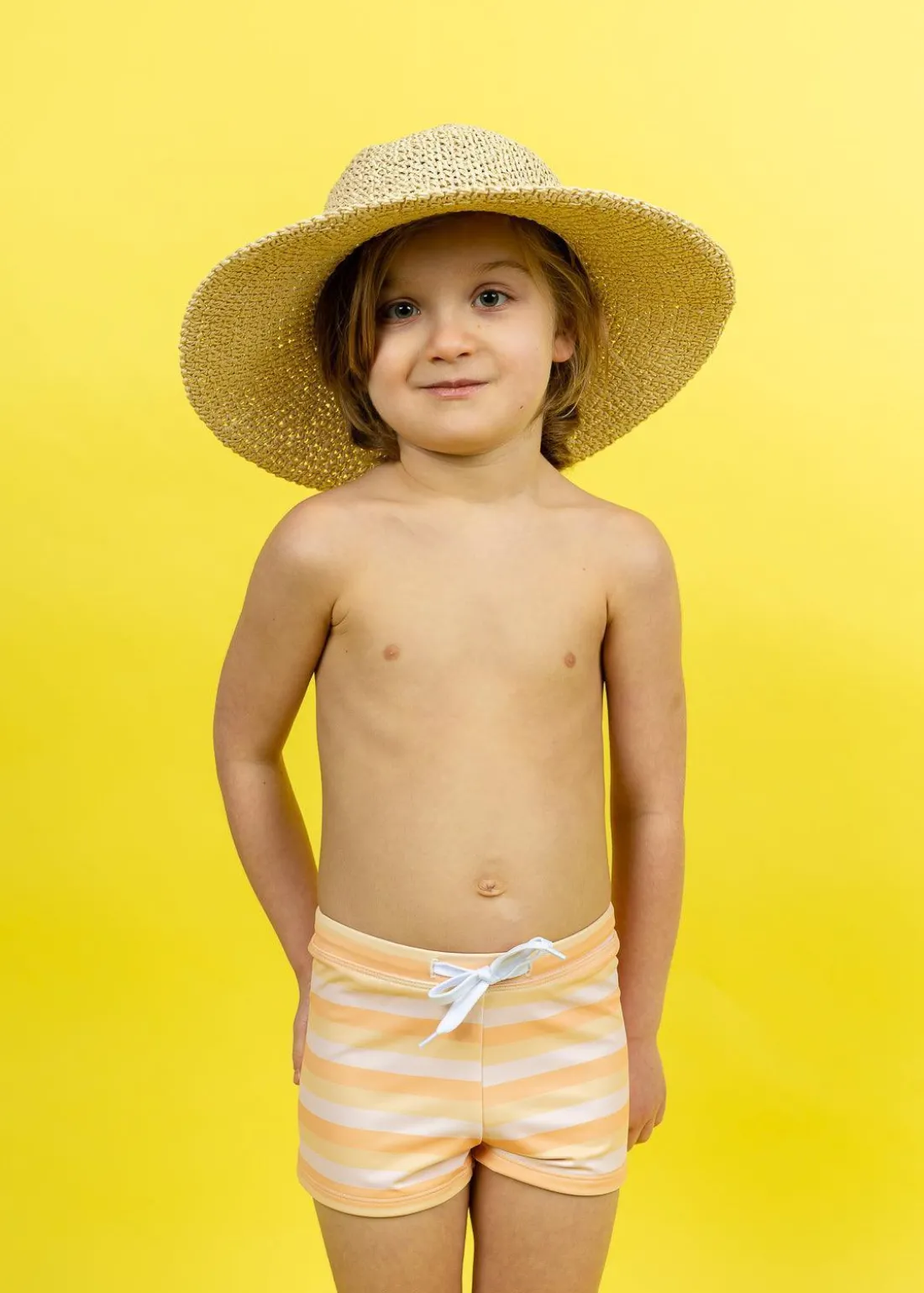 Kortni Jeane Peachy Stripe | Mini Euro Shorts PeachyStripe Discount