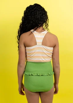 Kortni Jeane Peachy Stripe | Youth Racer Back Top PeachyStripe New