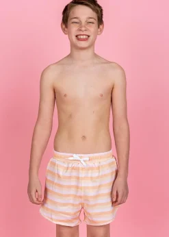 Kortni Jeane Peachy Stripe | Youth Retro Shorties PeachyStripe Outlet