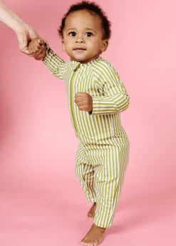 Kortni Jeane Pear Stripes | Baby Rashguard One-Piece (Unisex) PearStripes New