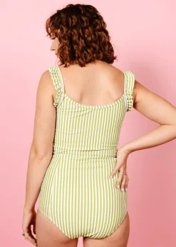 Kortni Jeane Pear Stripes | Extended High-Waisted Bottoms PearStripes Outlet