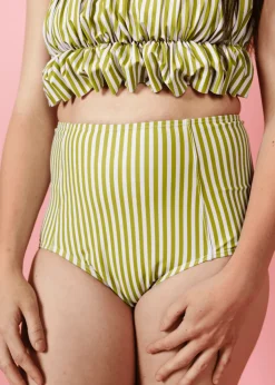 Kortni Jeane Pear Stripes | High-Waisted Bottoms PearStripes Hot