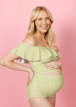 Kortni Jeane Pear Stripes | Maternity Bottoms PearStripes Outlet