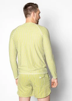 Kortni Jeane Pear Stripes | Mens Rashguard Top PearStripes Sale