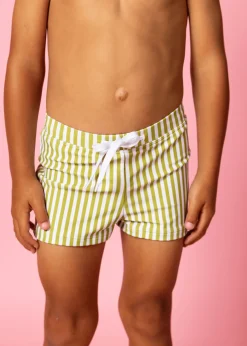 Kortni Jeane Pear Stripes | Mini Euro Shorts PearStripes Fashion