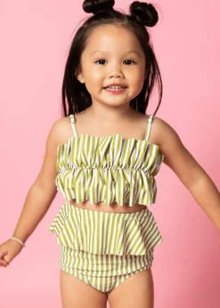 Kortni Jeane Pear Stripes | Mini Peplum Bottoms PearStripes New