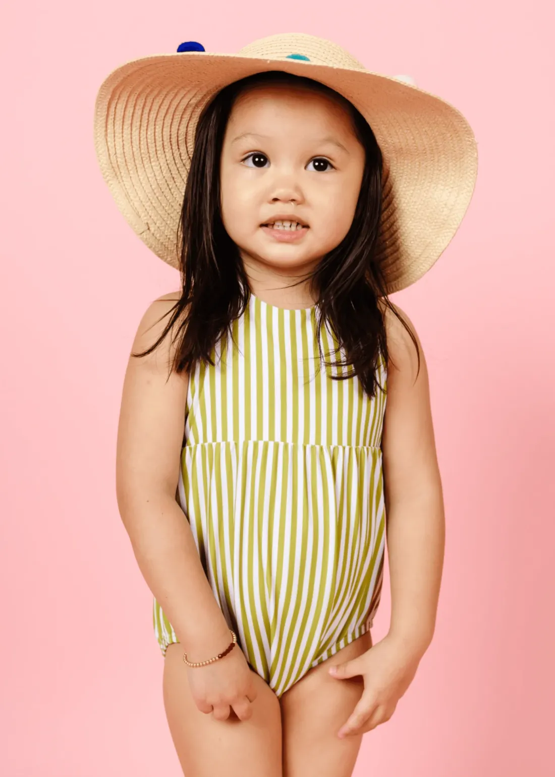 Kortni Jeane Pear Stripes | Mini Romper One-Piece PearStripes Discount