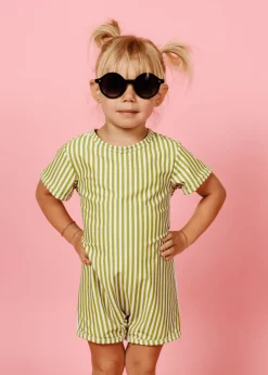 Kortni Jeane Pear Stripes | Mini Shorties Rashguard (Unisex) PearStripes Hot