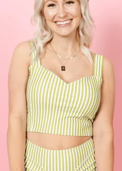 Kortni Jeane Pear Stripes | Original Latter-Back Top PearStripes Outlet