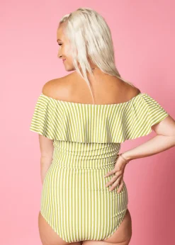 Kortni Jeane Pear Stripes | Ruffled Around Top PearStripes Fashion