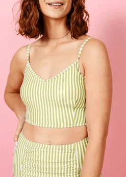 Kortni Jeane Pear Stripes | VD Crop Top PearStripes Hot