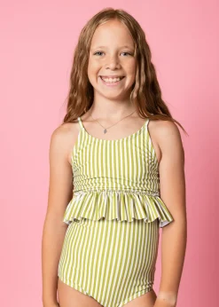 Kortni Jeane Pear Stripes | Youth High-Waisted Bottoms PearStripes Best