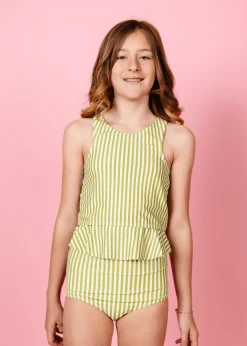 Kortni Jeane Pear Stripes | Youth Racer Back Top PearStripes Online
