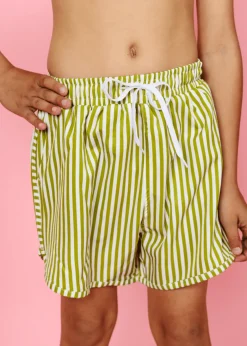 Kortni Jeane Pear Stripes | Youth Retro Shorties PearStripes Hot