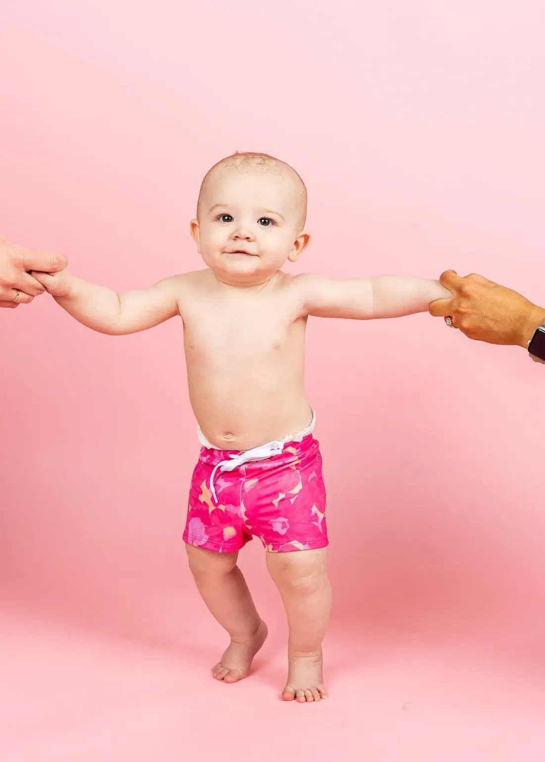 Kortni Jeane Pink Blooms | Baby Euro Shorts PinkBlooms Outlet