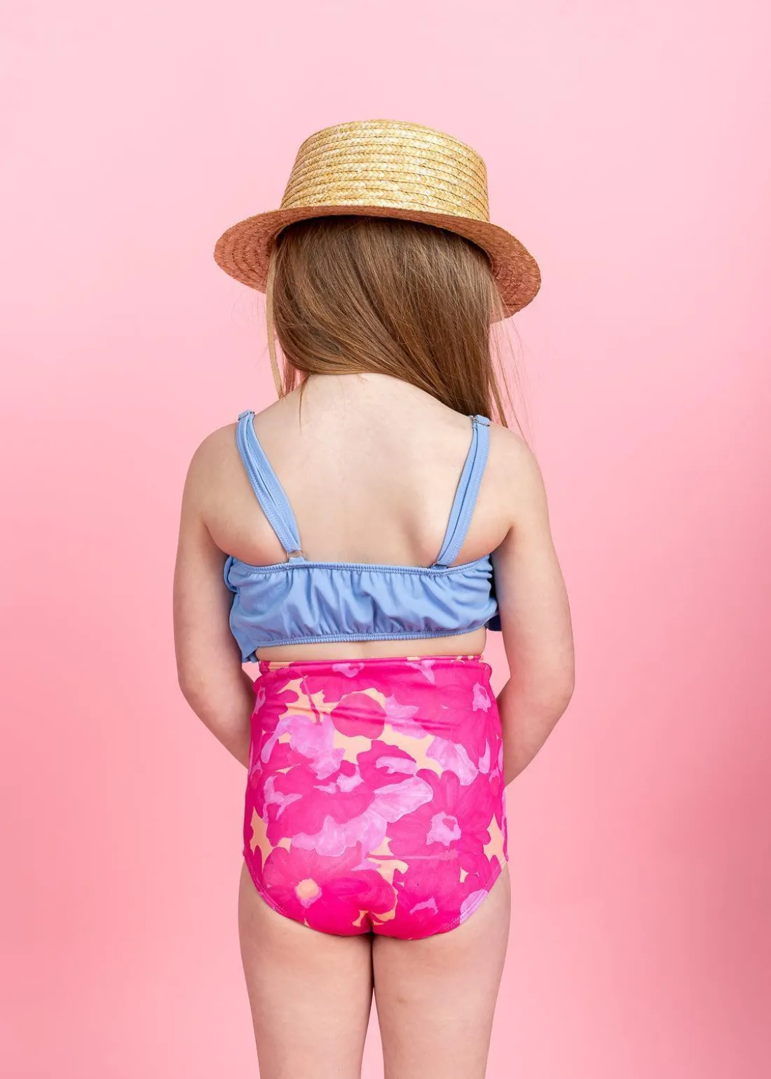 Kortni Jeane Pink Blooms | Mini High-Waisted Bottoms PinkBlooms Online