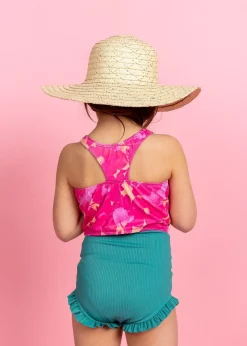 Kortni Jeane Pink Blooms | Mini Racer Back Top PinkBlooms Clearance
