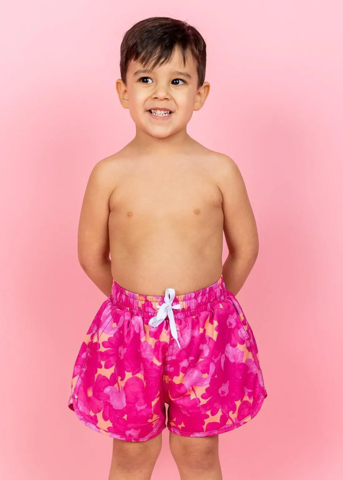 Kortni Jeane Pink Blooms | Mini Retro Shorties PinkBlooms Sale