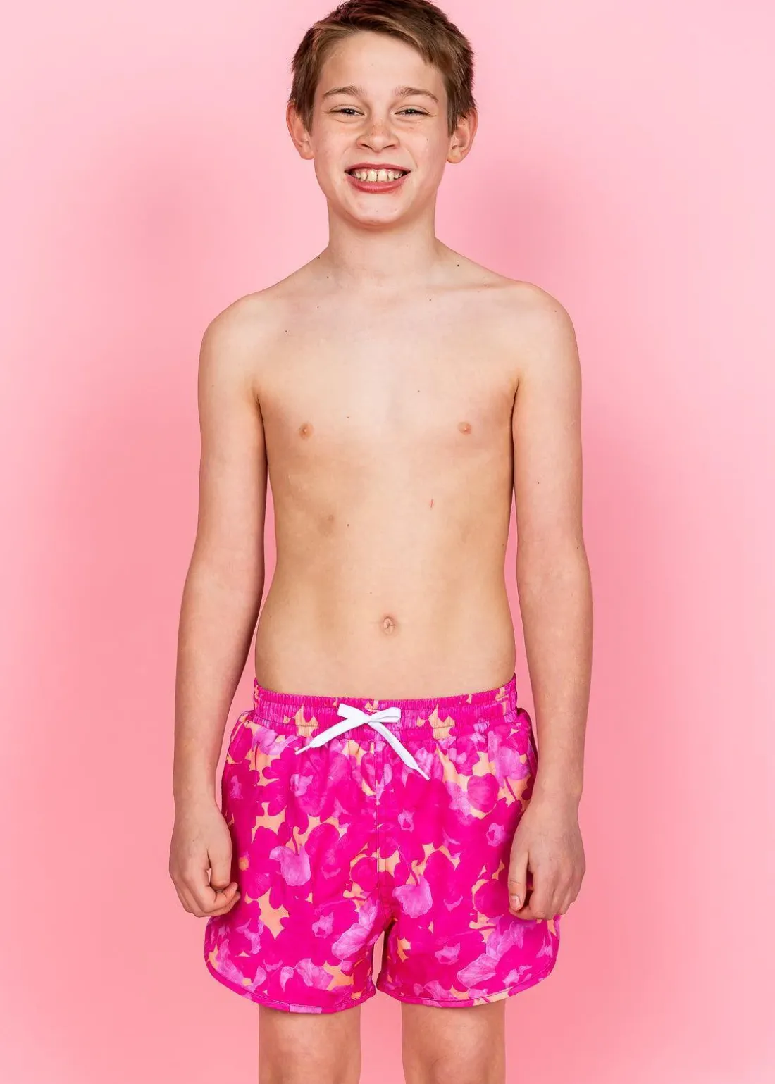 Kortni Jeane Pink Blooms | Youth Retro Shorties PinkBlooms New