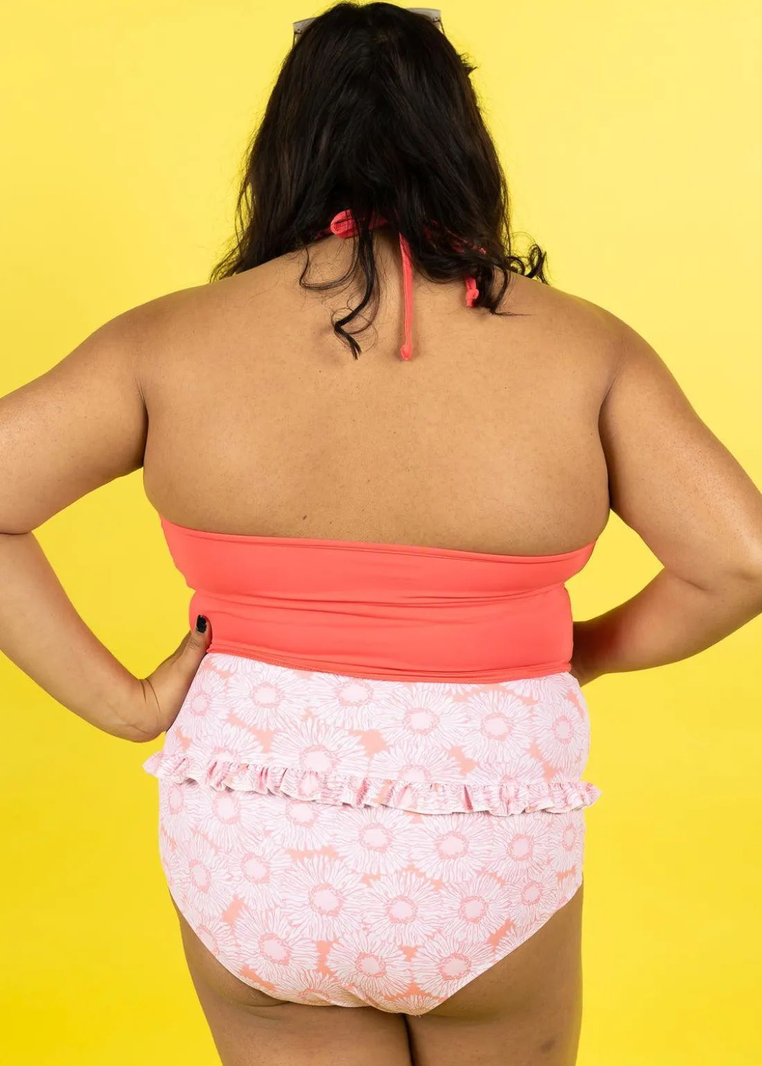 Kortni Jeane Pink Daisies | Mid-Ruffle Bottoms PinkDaisies Outlet
