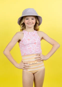 Kortni Jeane Pink Daisies | Youth Racer Back Top PinkDaisies Sale