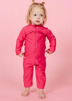 Kortni Jeane Pink Raspberry | Baby Rashguard One-Piece (Unisex) PinkRaspberry Discount