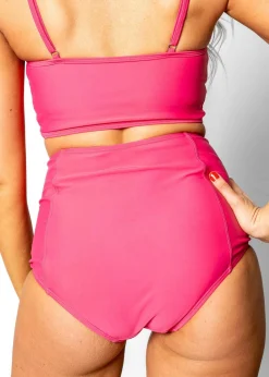 Kortni Jeane Pink Raspberry | High-Waisted Bottoms PinkRaspberry Outlet