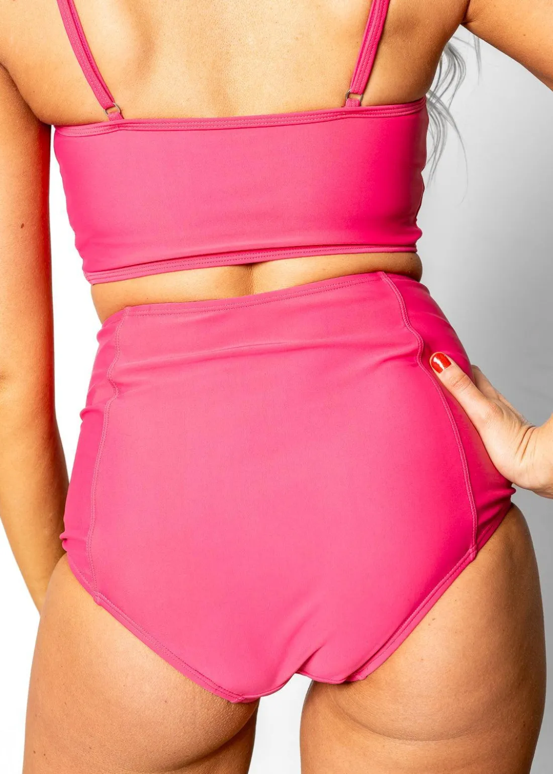 Kortni Jeane Pink Raspberry | High-Waisted Bottoms PinkRaspberry Outlet