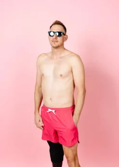Kortni Jeane Pink Raspberry | Mens Retro Shorties PinkRaspberry Fashion
