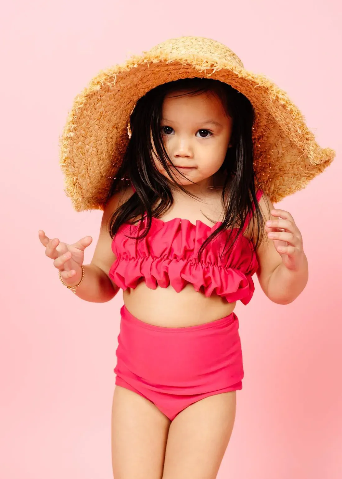 Kortni Jeane Pink Raspberry | Mini High-Waisted Bottoms PinkRaspberry New