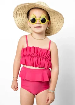 Kortni Jeane Pink Raspberry | Mini Oversized Ruffle Top PinkRaspberry Best