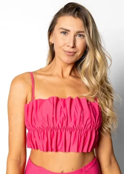 Kortni Jeane Pink Raspberry | Oversized Ruffle Top PinkRaspberry Hot