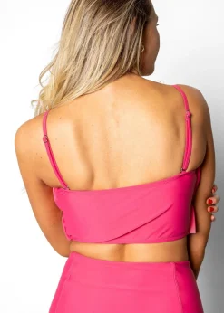 Kortni Jeane Pink Raspberry | Oversized Ruffle Top PinkRaspberry Hot