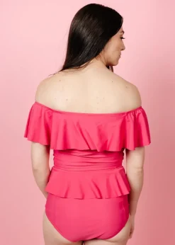 Kortni Jeane Pink Raspberry | Peplum Bottoms PinkRaspberry Clearance