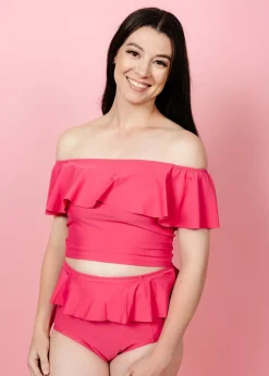 Kortni Jeane Pink Raspberry | Ruffled Around Top PinkRaspberry Fashion