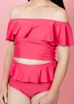 Kortni Jeane Pink Raspberry | Ruffled Around Top PinkRaspberry Fashion
