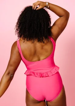 Kortni Jeane Pink Raspberry | Skirted One-Piece PinkRaspberry Hot